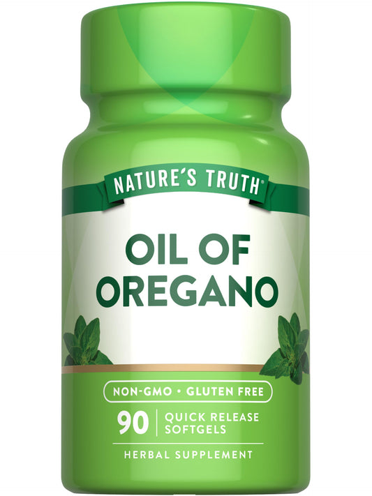 Nature's Truth Oregano Oil Softgels | 4000mg | 90 Pills | Contains Carvacrol | Non-GMO & Gluten Free Supplement