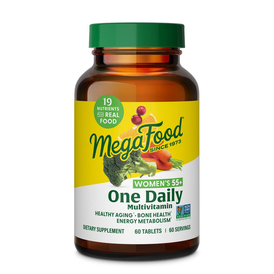 MegaFood Women's 55+ One Daily Multivitamin – Comprehensive Wellness Support for Women Over 55