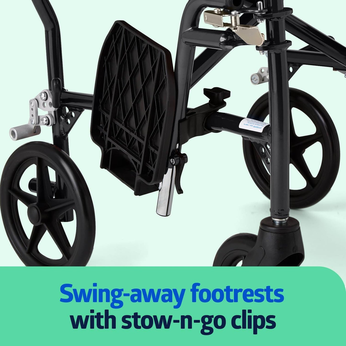 Medline Ultra Lightweight Transport Wheelchair for Adults – Foldable, Compact & Comfortable Mobility Solution
