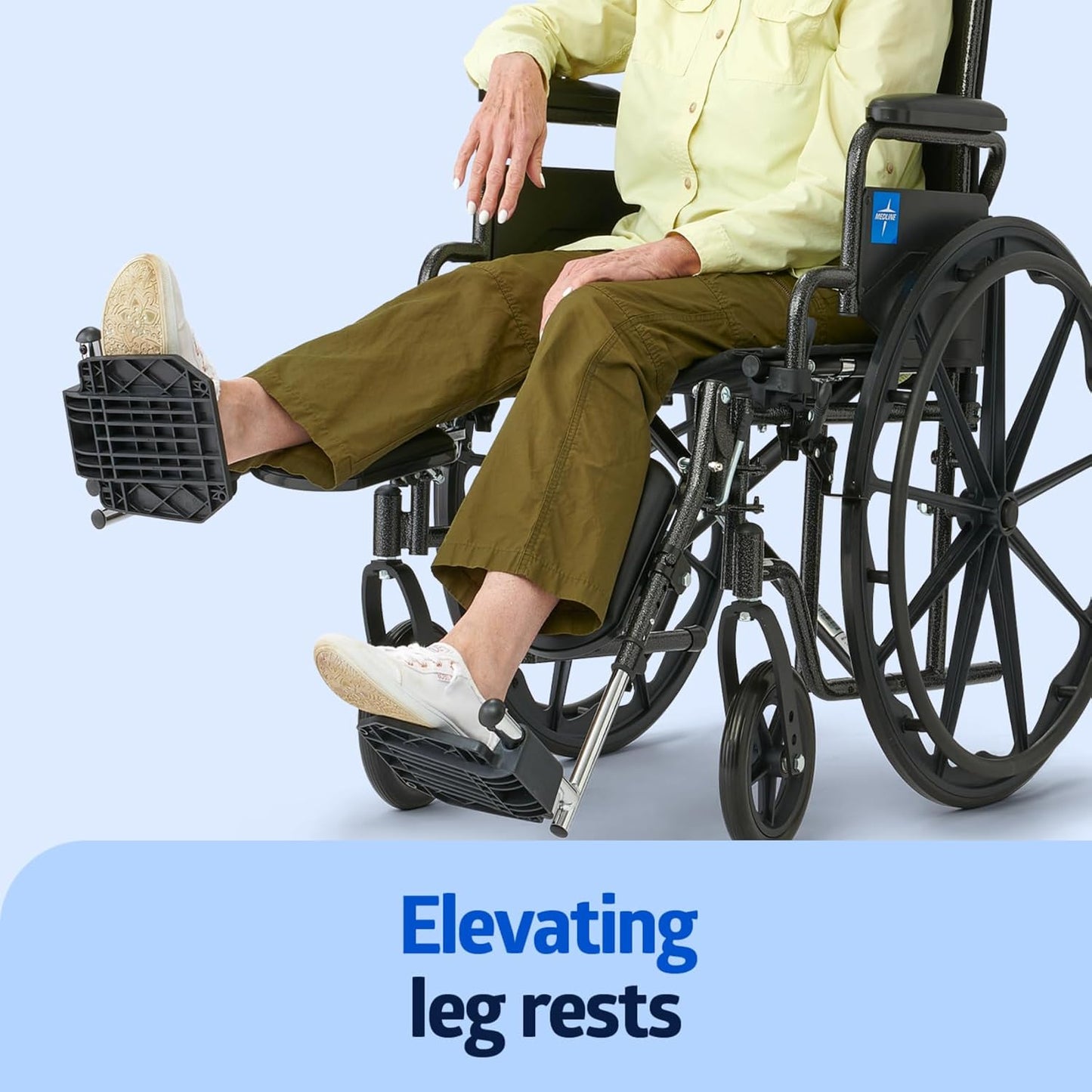 Medline Lightweight Wheelchair for Adults – Comfortable, Foldable & User-Friendly Mobility Solution