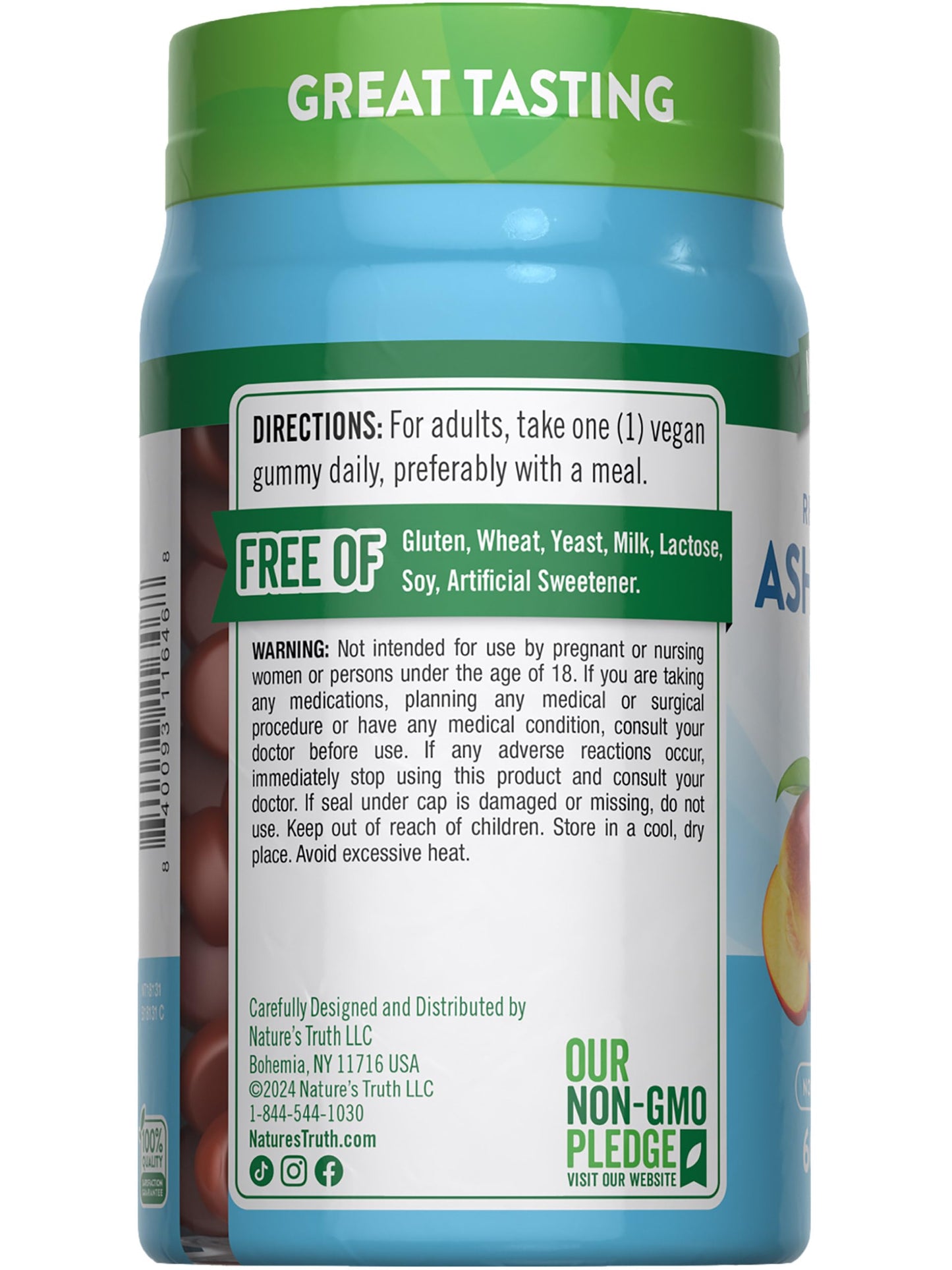 Nature's Truth Ashwagandha Gummies | 60 Count | Tropical Flavor | Vegan, Non-GMO, & Gluten Free Supplement