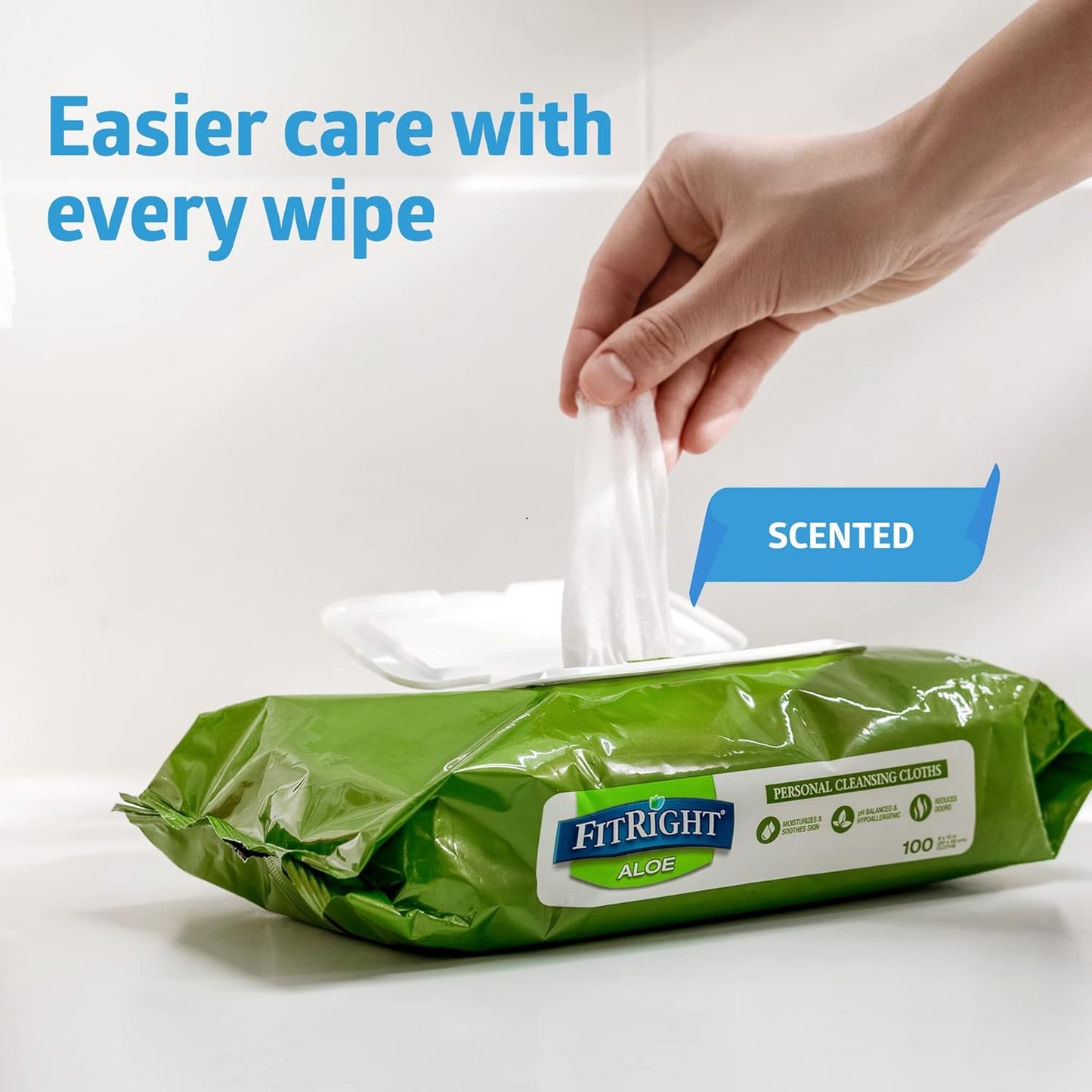 FitRight Personal Cleansing Wipes with Aloe – Gentle & Effective Skin Care Solution