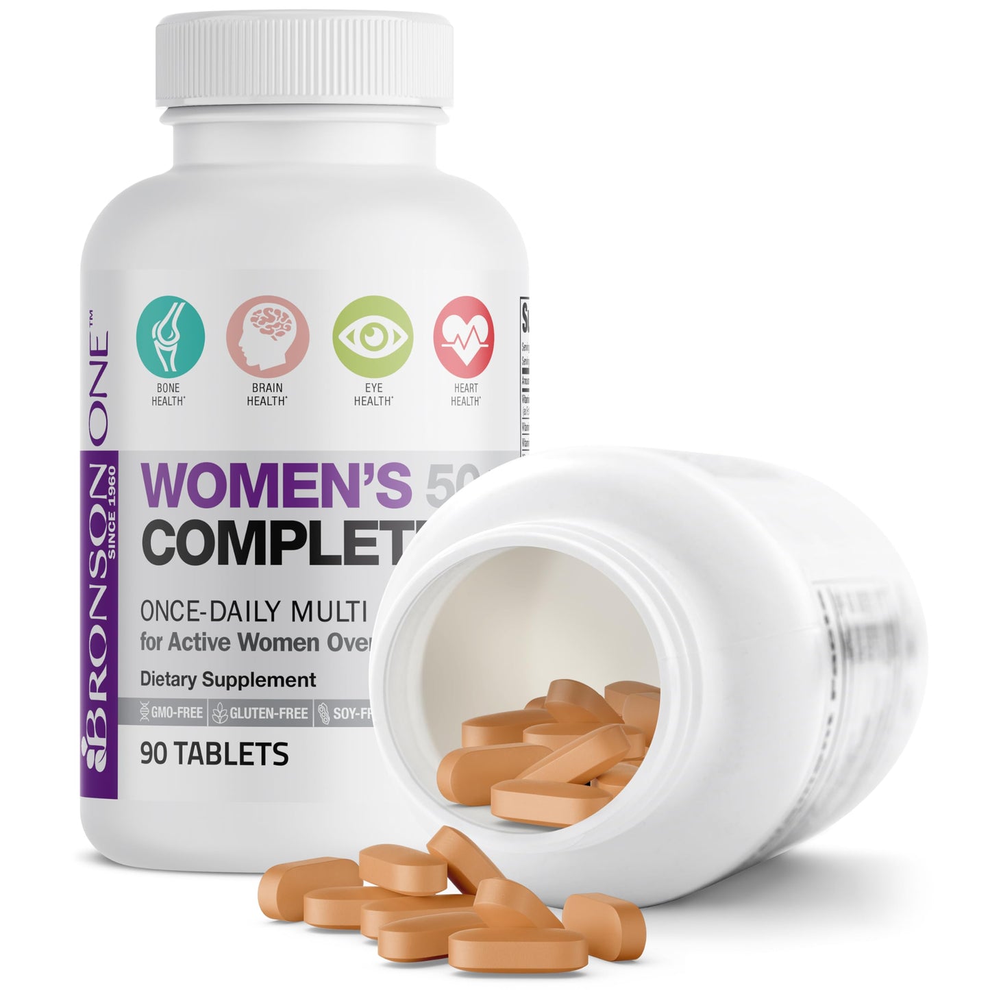 Bronson ONE Daily Women’s 50+ Complete Multivitamin Multimineral, 180 Tablets