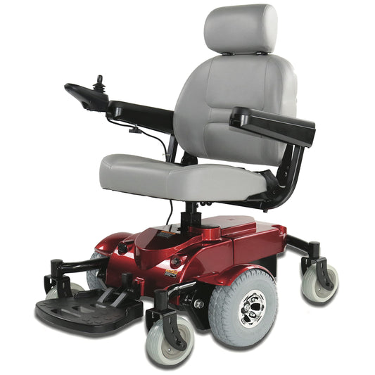 Zip’r Mantis Power Electric Wheelchair - Full Size Heavy Duty Motorized Wheelchair for Adults, Seniors, Elderly, Travel - 300 lbs Max Weight - Mobility Electric Wheelchairs Power Extended Battery