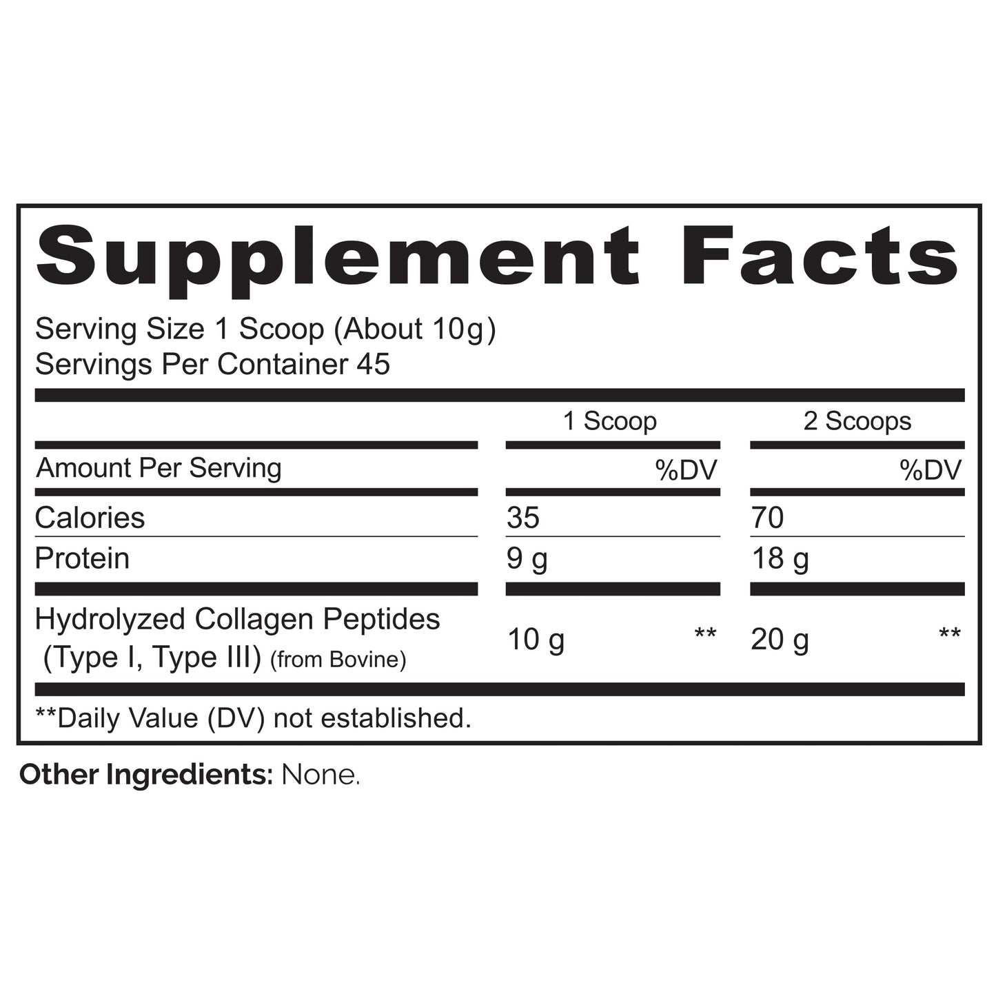 NATURELO Collagen Peptide Powder, Hydrolyzed Collagen Type I & III, Skin Hair & Joint Health - Unflavored, 16 Ounces | 45 Servings