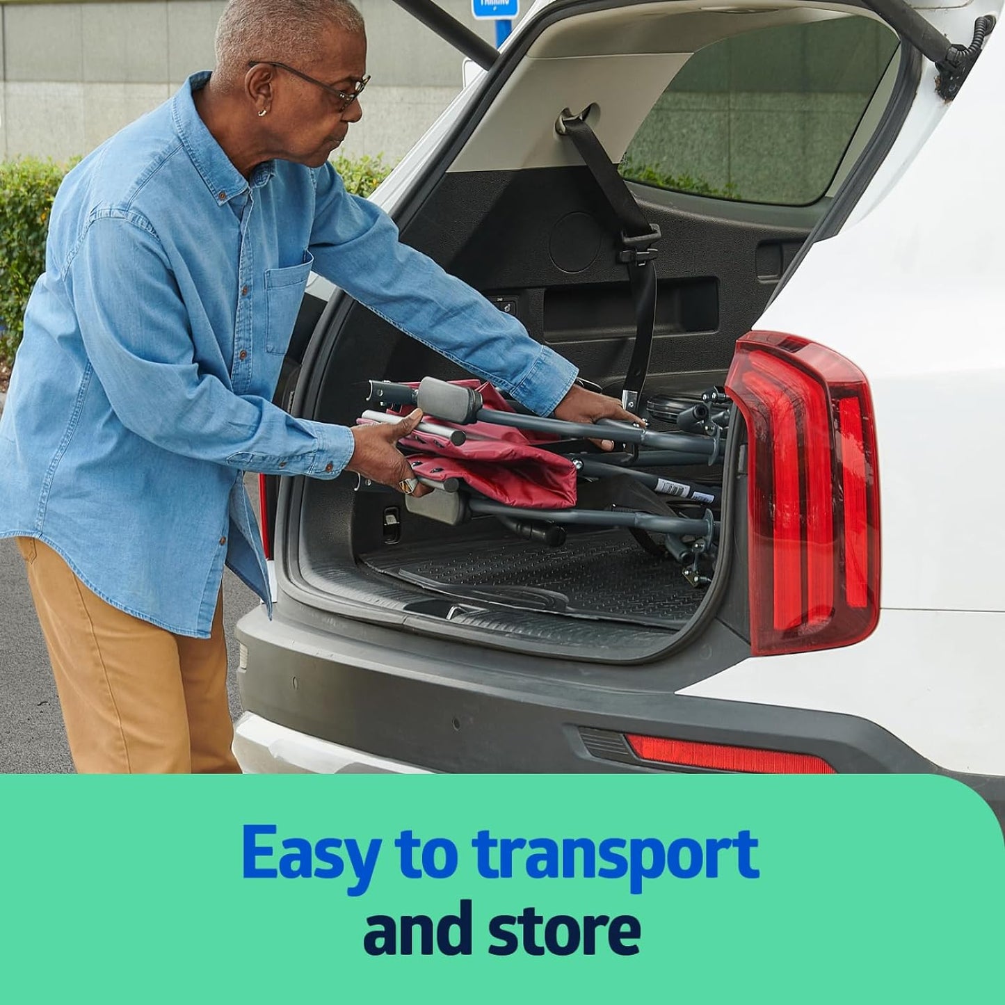 Medline Basic Steel Transport Chair – Durable & Convenient Mobility Aid
