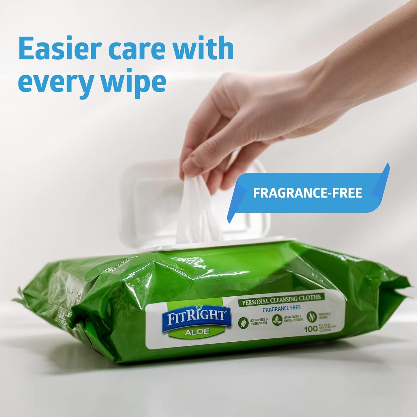 FitRight Personal Cleansing Wipes with Aloe – Gentle & Effective Skin Care Solution