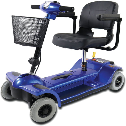 Zip’r Traveler Xtra 4 Wheel Spacious Long Range Mobility Scooter - Folding Motorized Wheelchair - Mobility Scooter for Adults, Travel, Seniors, Elderly - Mobility Scooters -