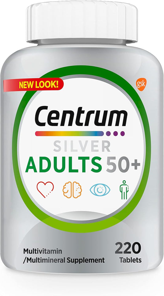 Centrum Silver Multivitamin for Adults 50 Plus – Essential Daily Nutrition for Memory, Cognition & Overall Wellness