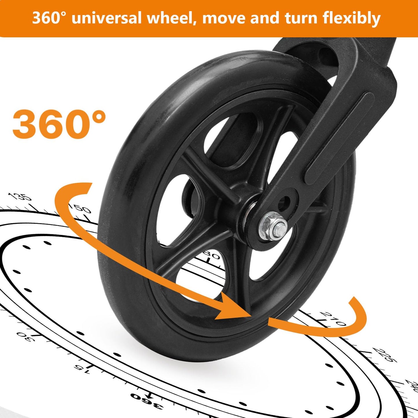 Wheelchair with Handbrakes, Swing-Away Footrests, 17.5" Wide Seat, 15" Rear Wheels, Lightweight Transport Chair for Easy Transfer, Travel, Compact Storage, 250lbs Capacity, Black Frame