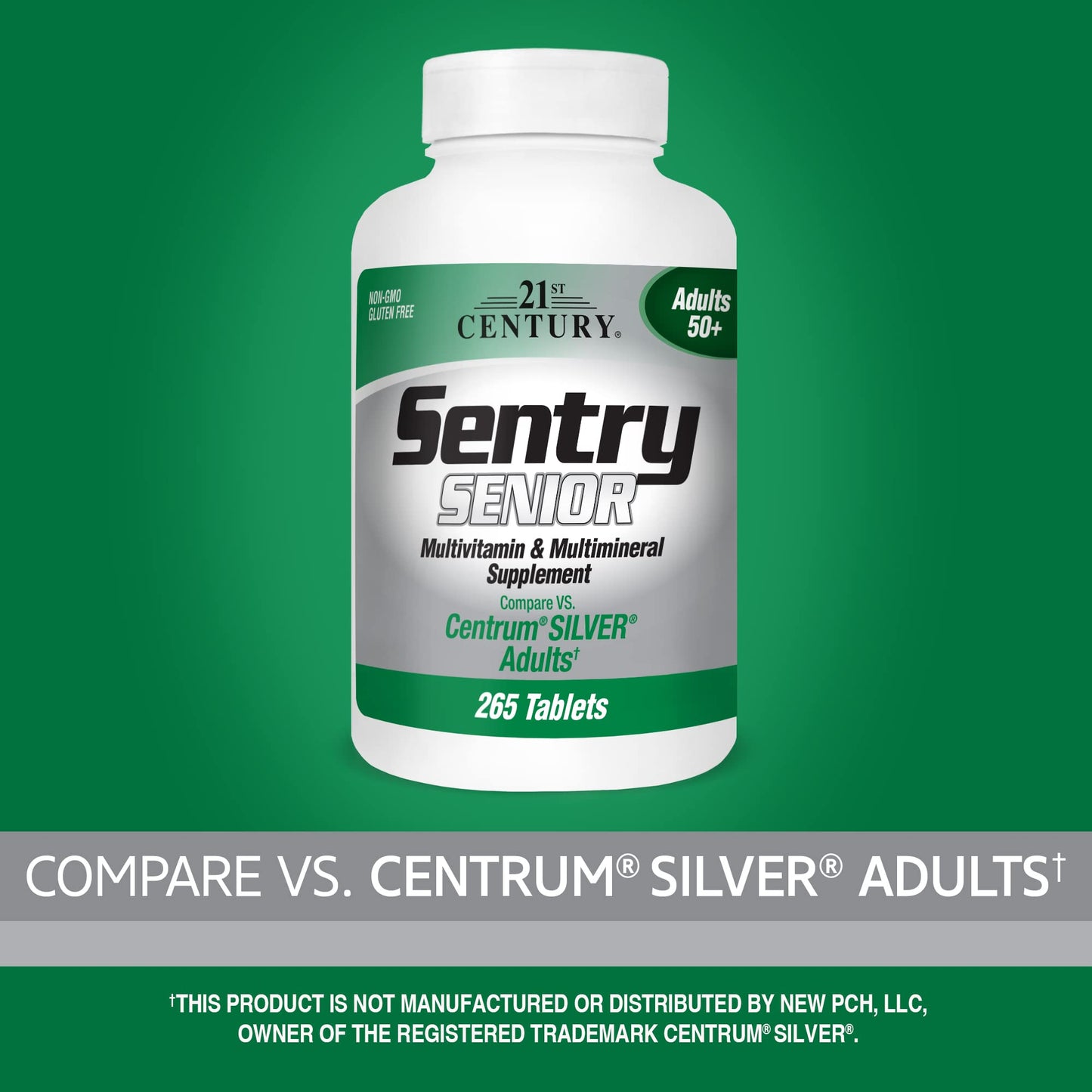 21st Century Sentry Senior Tablets, 265 Count – Comprehensive Multivitamin & Multimineral Support