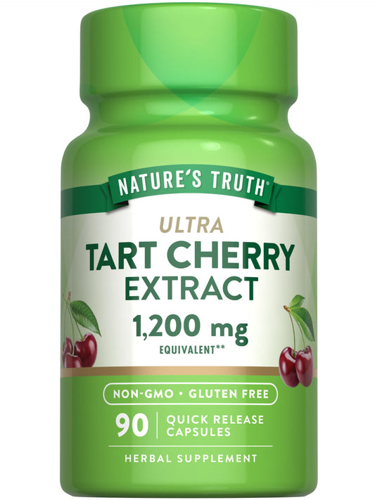 Nature's Truth Tart Cherry Extract Capsules | 1200 mg | 90 Count | Non-GMO & Gluten Free Supplement