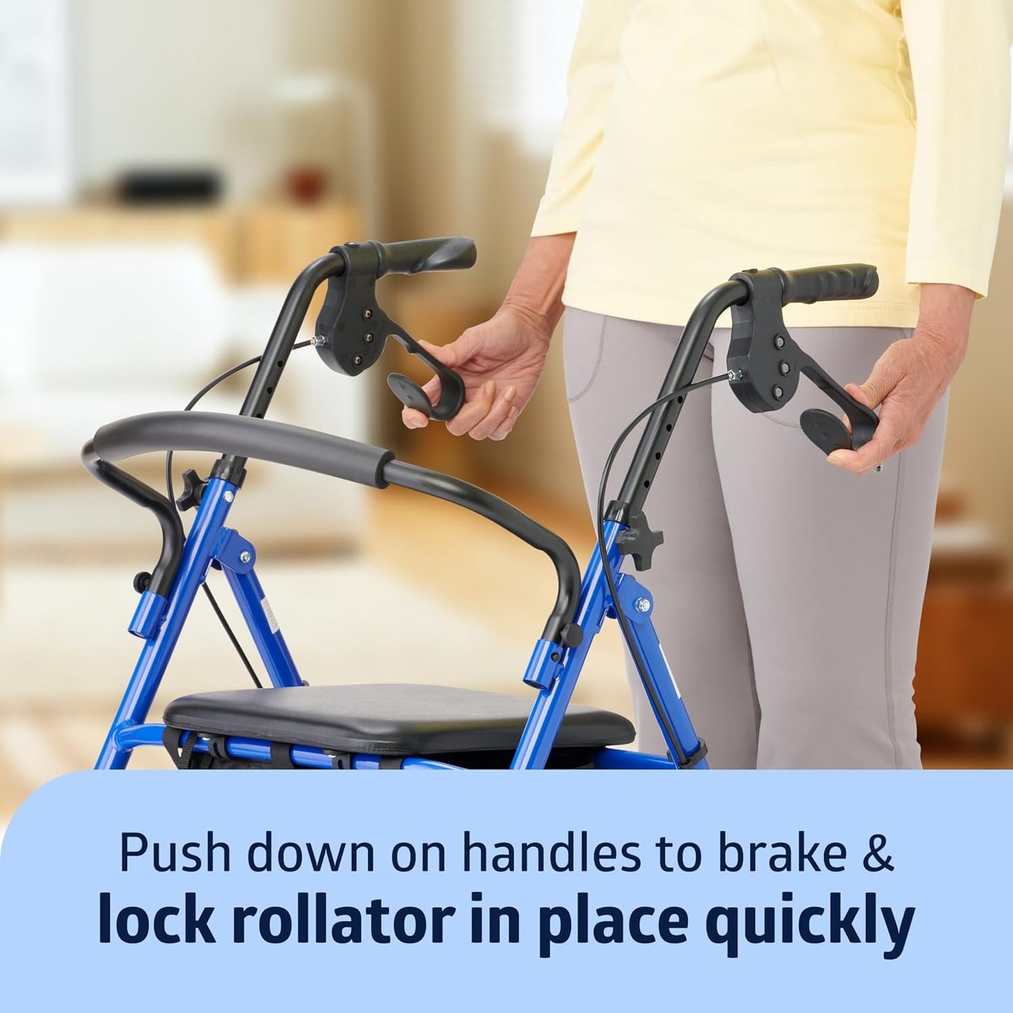Medline Steel Rollator Walker – Durable, Adjustable & Reliable Mobility Aid