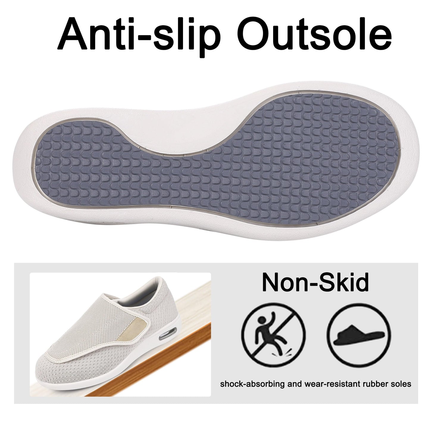 SPR&JOY Diabetic Shoes for Women – Comfortable & Supportive Footwear for Swollen Feet & Edema