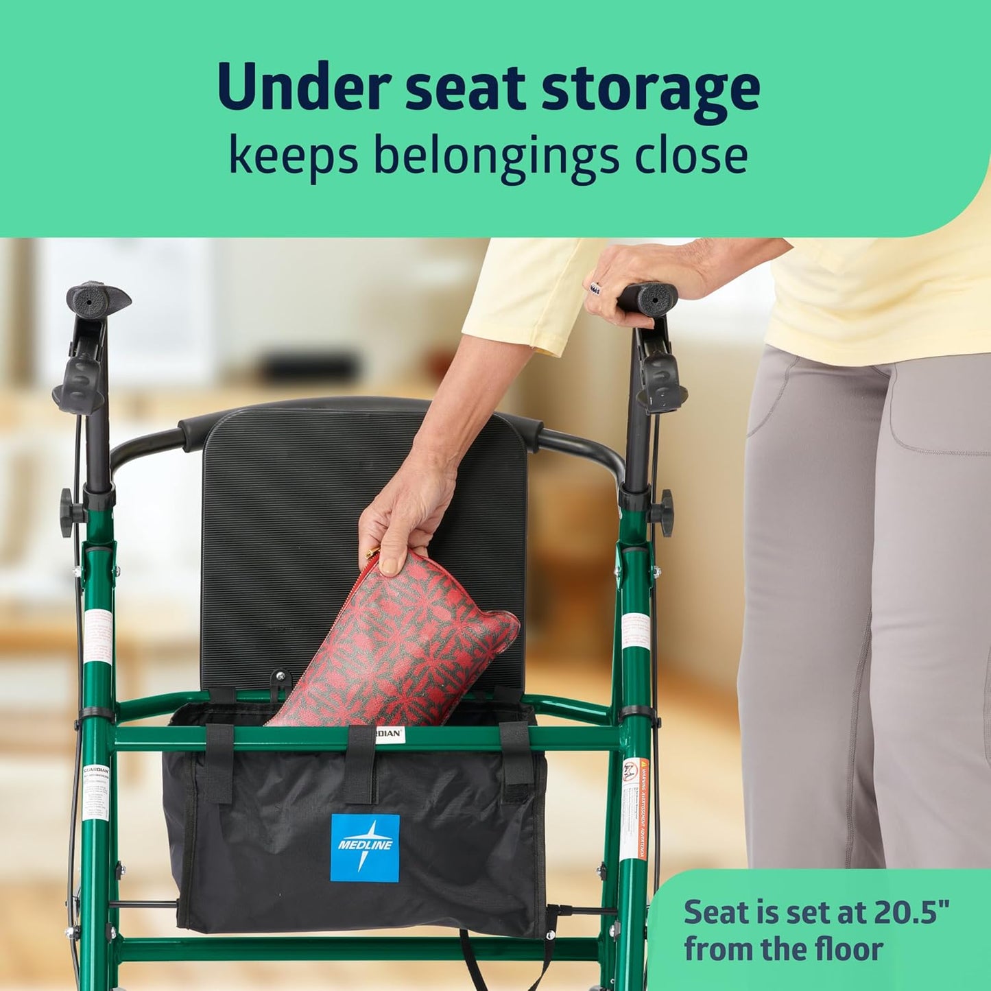 Medline Steel Rollator Walker – Durable, Adjustable & Reliable Mobility Aid