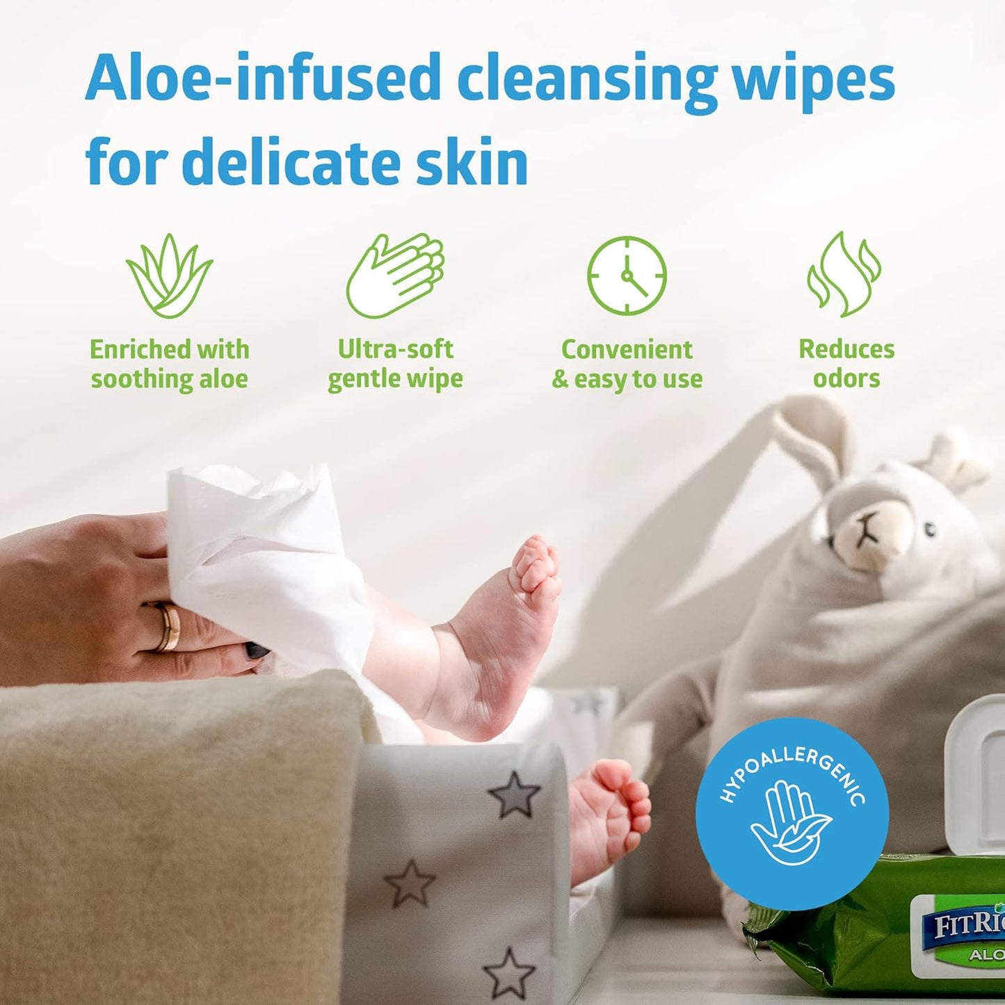FitRight Personal Cleansing Wipes with Aloe – Gentle & Effective Skin Care Solution