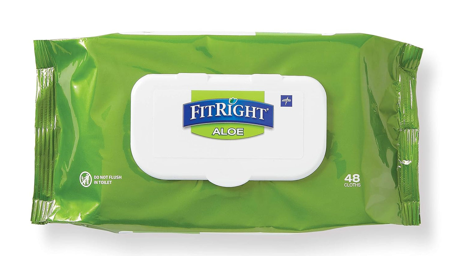 FitRight Personal Cleansing Wipes with Aloe – Gentle & Effective Skin Care Solution