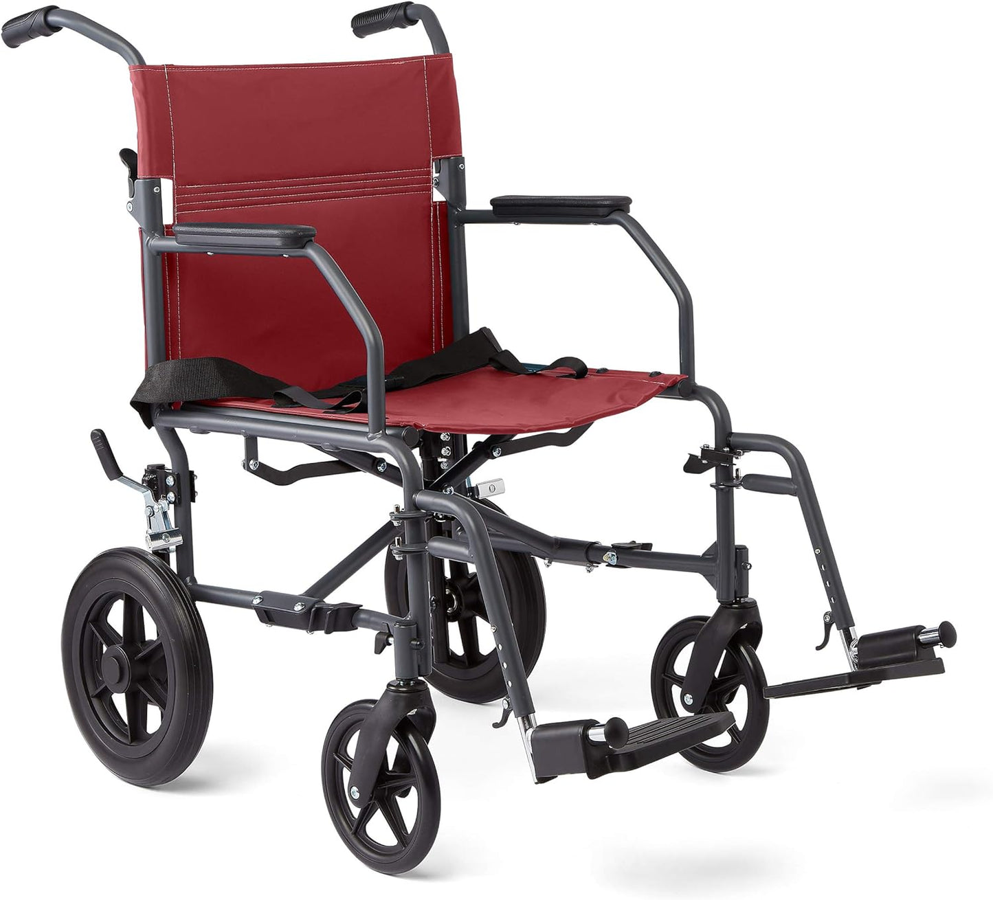 Medline Basic Steel Transport Chair – Durable & Convenient Mobility Aid