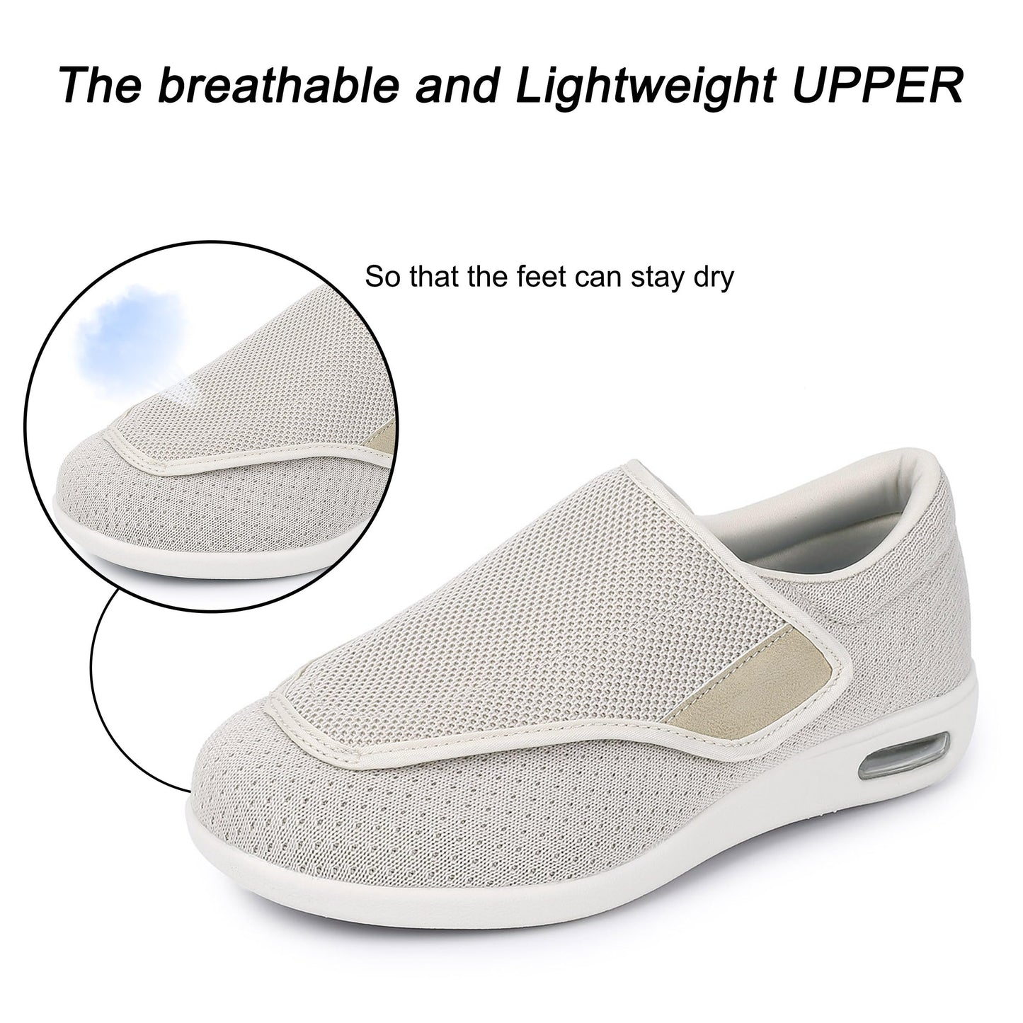 SPR&JOY Diabetic Shoes for Women – Comfortable & Supportive Footwear for Swollen Feet & Edema