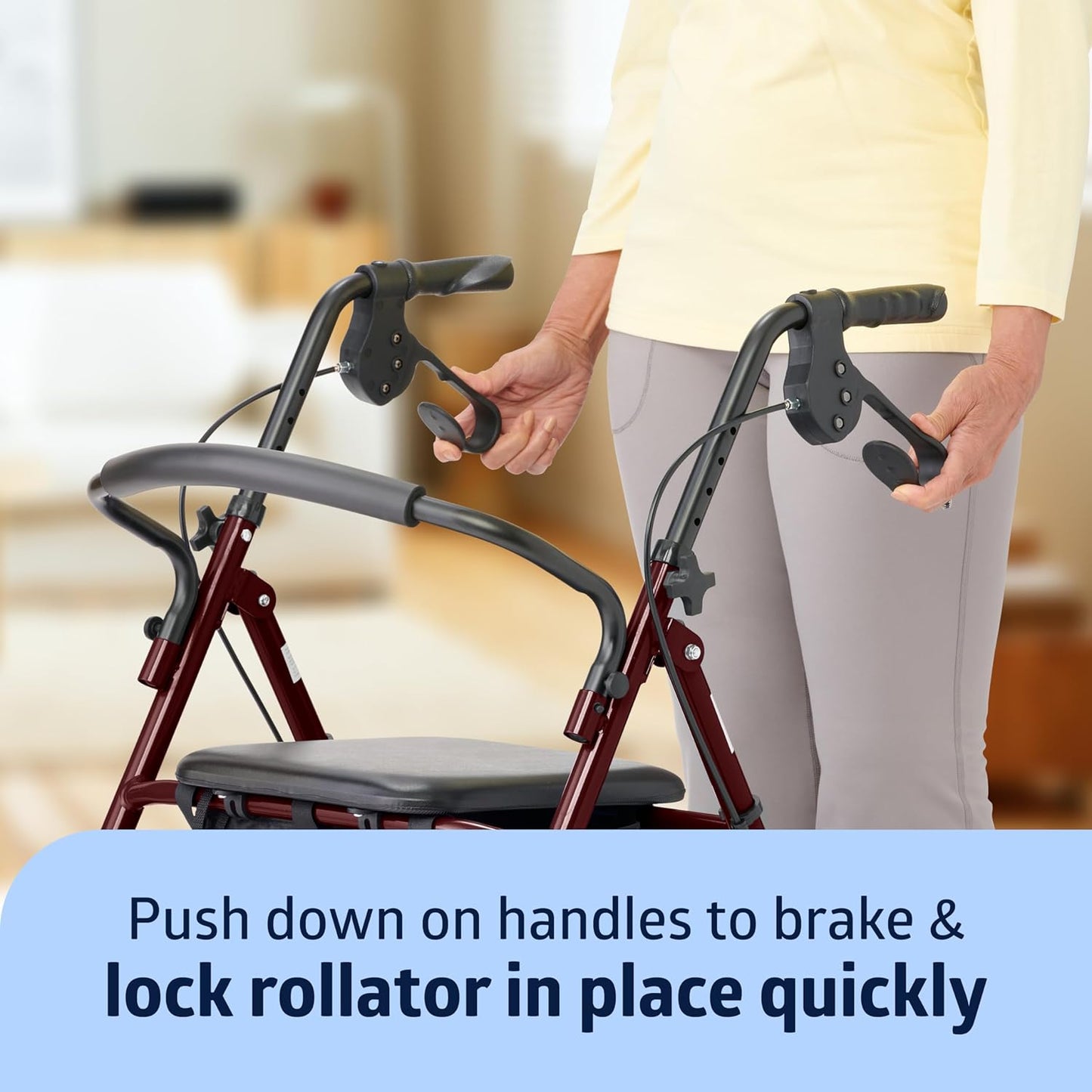 Medline Steel Rollator Walker – Durable, Adjustable & Reliable Mobility Aid