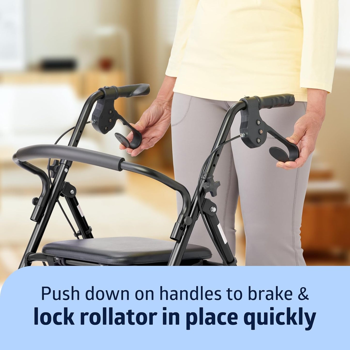 Medline Steel Rollator Walker – Durable, Adjustable & Reliable Mobility Aid