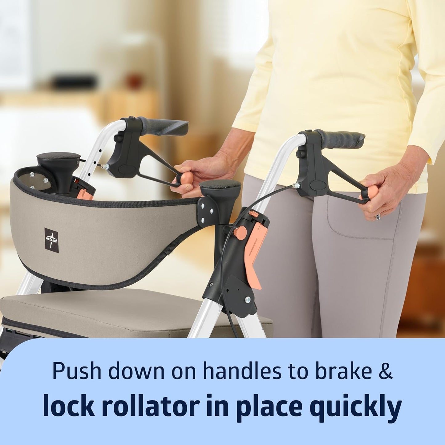 Medline Premium Empower Rollator Walker – Comfortable, Adjustable & Reliable Mobility Aid