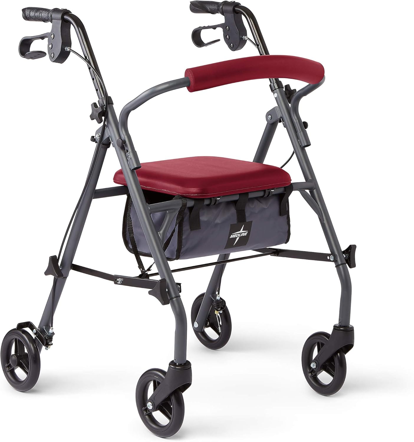 Medline Rollator Walker with Seat and Wheels – Durable, Comfortable & Reliable Mobility Aid