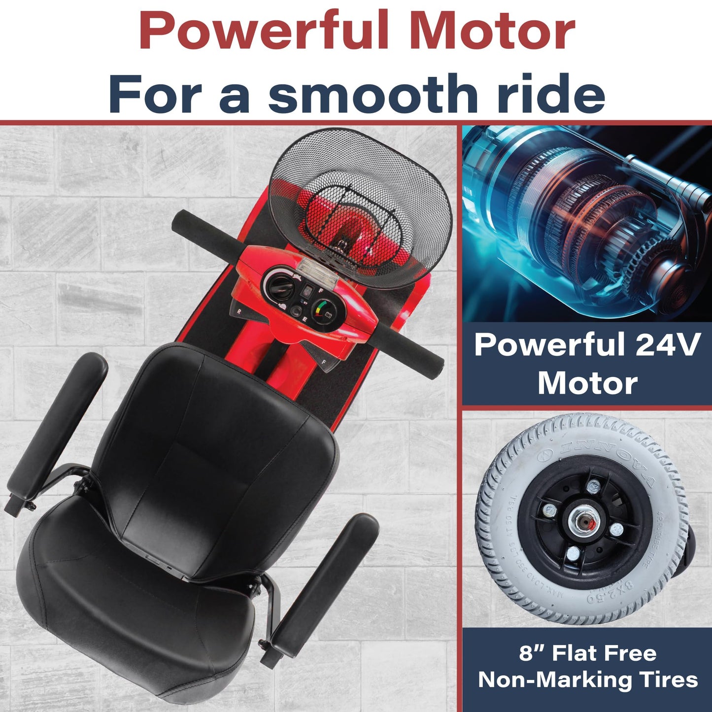 Zip’r Traveler Xtra 4 Wheel Spacious Long Range Mobility Scooter - Folding Motorized Wheelchair - Mobility Scooter for Adults, Travel, Seniors, Elderly - Mobility Scooters -
