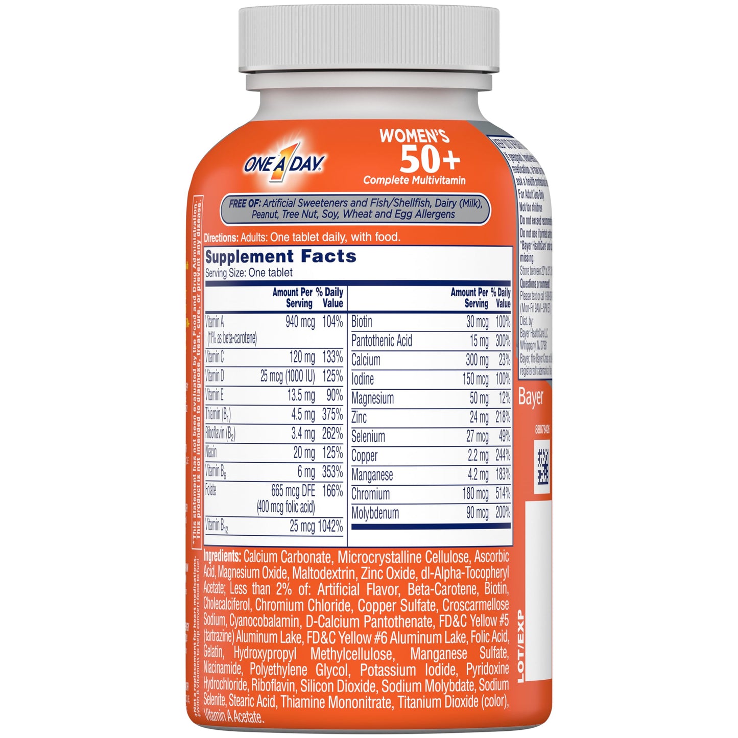 One A Day Women’s 50+ Multivitamin – Essential Daily Nutrition for Women Over 50