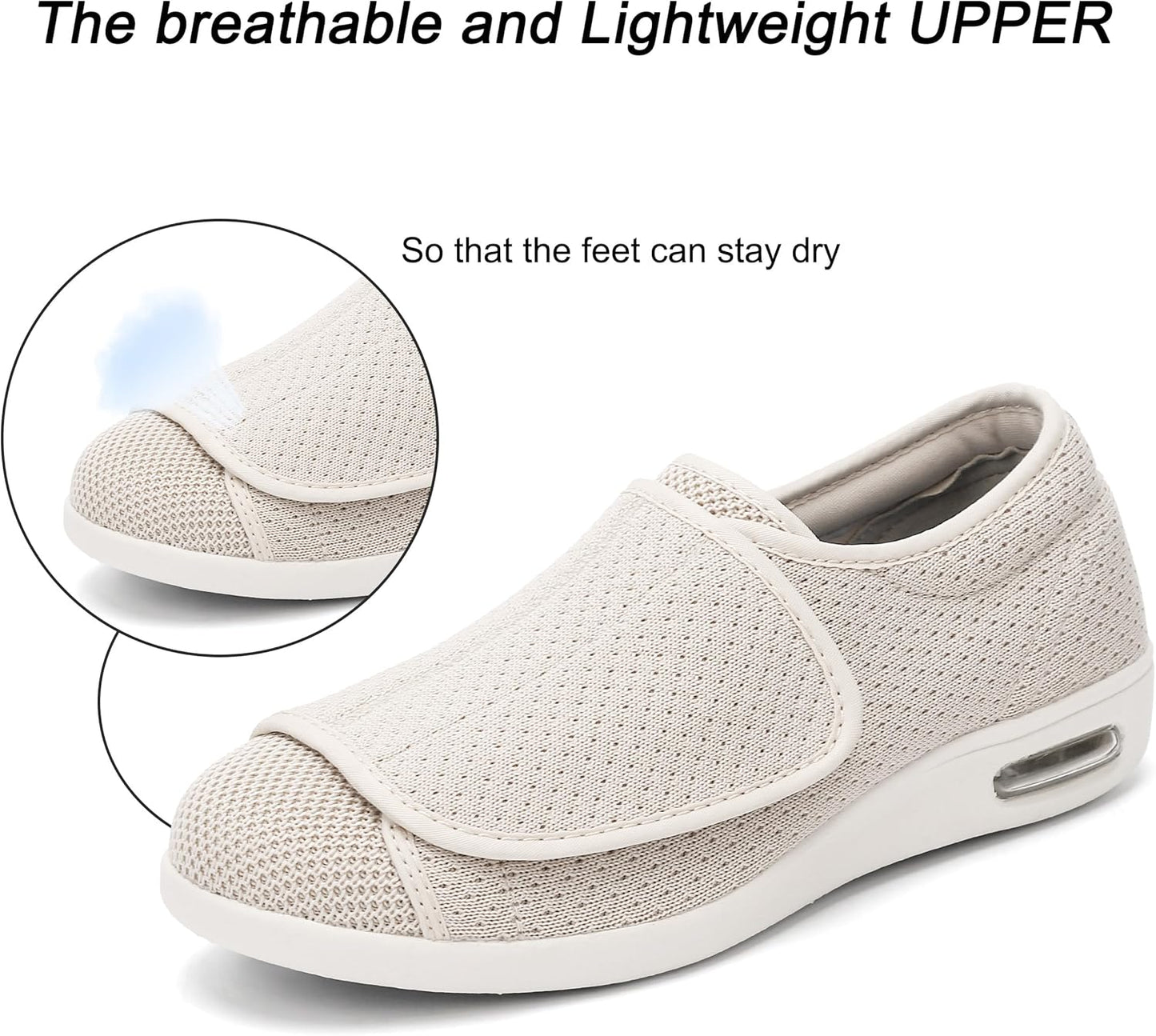 SPR&JOY Diabetic Shoes for Women – Comfortable & Supportive Footwear for Swollen Feet & Edema