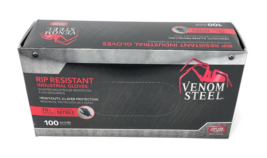 Venom Steel Industrial Nitrile Gloves – Heavy-Duty, Chemical-Resistant Protection