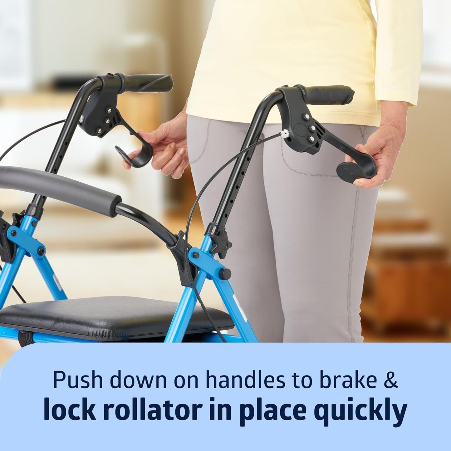 Medline Steel Rollator Walker – Durable, Adjustable & Reliable Mobility Aid