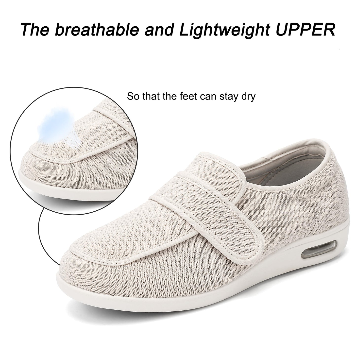 SPR&JOY Diabetic Shoes for Women – Comfortable & Supportive Footwear for Swollen Feet & Edema