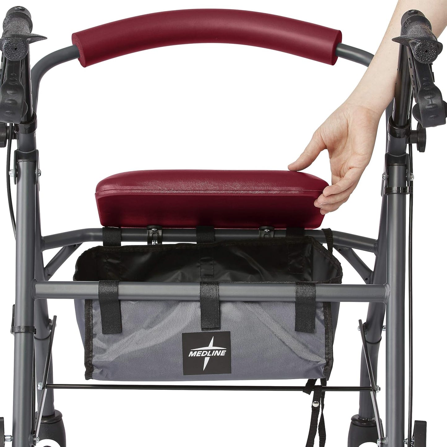 Medline Rollator Walker with Seat and Wheels – Durable, Comfortable & Reliable Mobility Aid