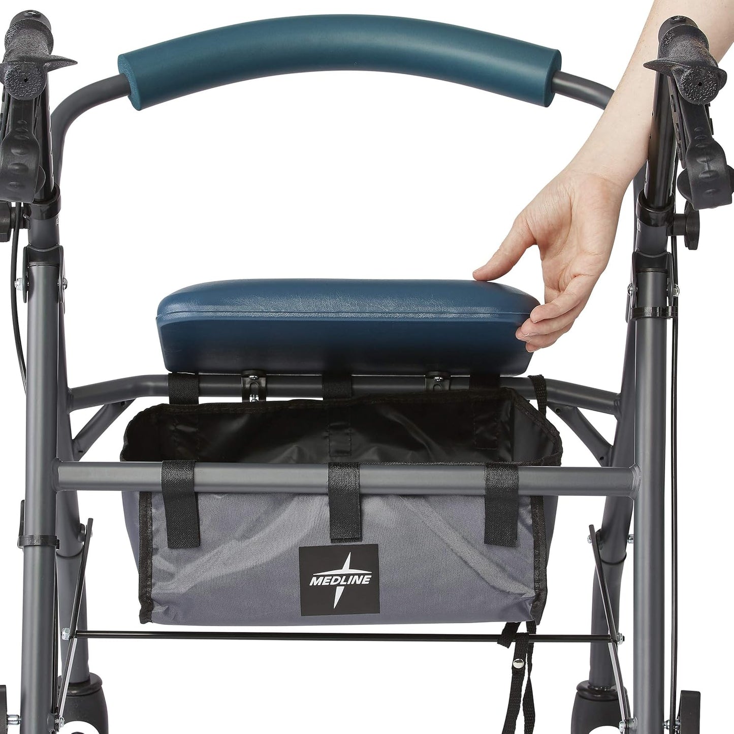 Medline Rollator Walker with Seat and Wheels – Durable, Comfortable & Reliable Mobility Aid