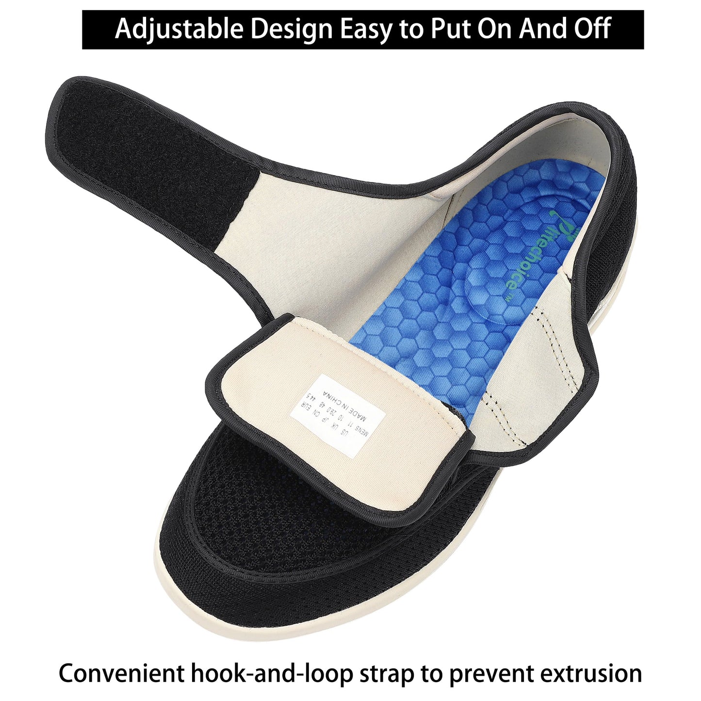 SPR&JOY Diabetic Shoes for Men – Comfortable & Supportive Footwear for Swollen Feet & Edema